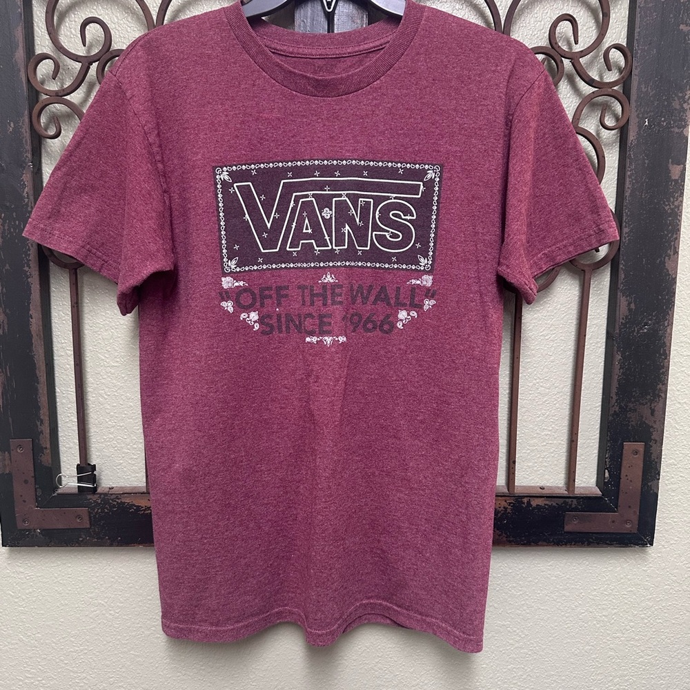 Vans Off The Wall Since 1966 Maroon Graphic T-Shirt